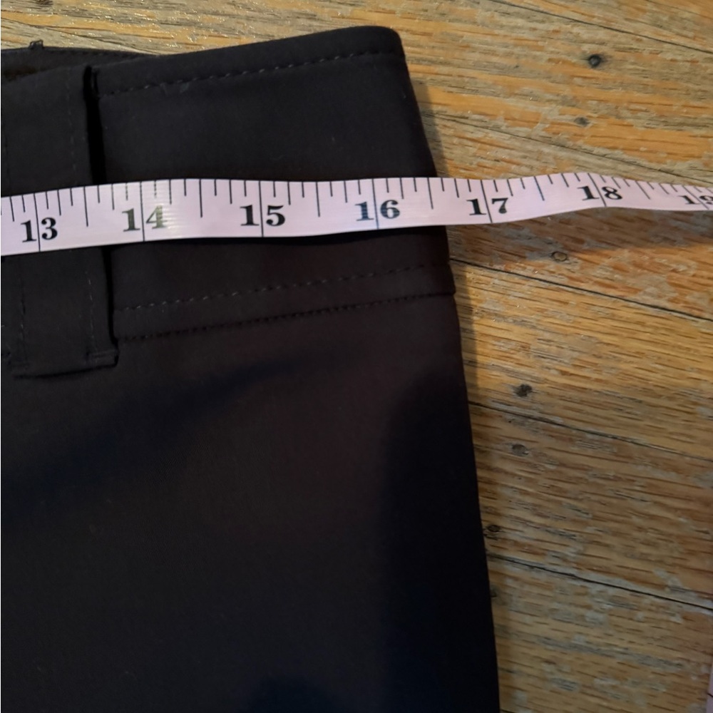 ANN TAYLOR Lindsay Dress Pants Womens Sz 4 Chocolate/ Dark Brown Straight Ankle - Picture 9 of 12